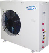 Home. office or residential small chiller heat pump air conditioner